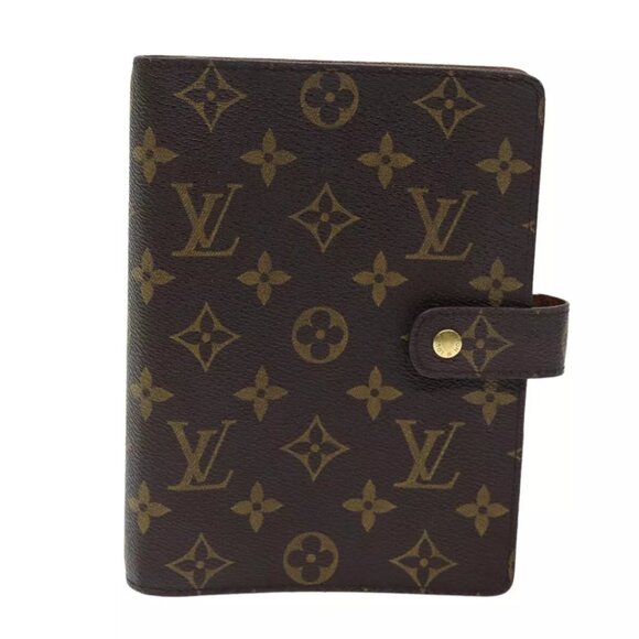 LOUIS VUITTON Monogram Agenda MM Day Planner Cover R20105 LV Auth 72237 - Picture 2 of 13